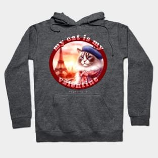 My Cat Is My Valentine Ragdoll Life 20R Hoodie